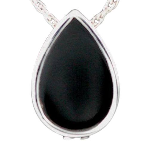 Onyx Tear Drop Keepsake Pendant III